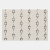 Eleganter Marmorrost Jugendstil Vintage Blumen Geschenkpapier Set (Vorderseite 2)