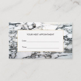 Eleganter Marmorsalon und Wellness-Center-Terminie Terminkarte