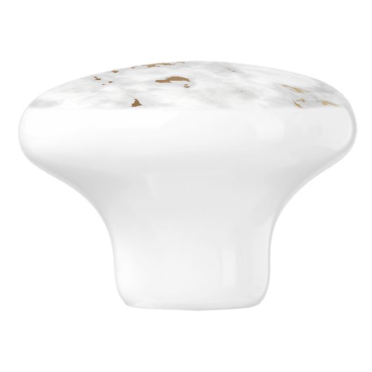 Eleganter Marmorstein Keramikknauf (Seitenansicht)