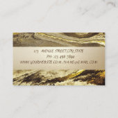 Eleganter Marmorstein Streifen Visitenkarte (Rückseite)