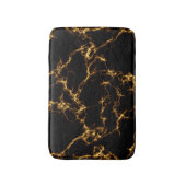 Eleganter Marmorstil3 - Schwarzes Gold Badematte (Vorderseite Vertikal)