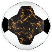 Eleganter Marmorstil3 - Schwarzes Gold Fußball (Gedreht)