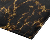 Eleganter Marmorstil3 - Schwarzes Gold Schneidebrett (Ecke)