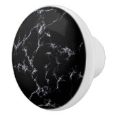 Eleganter Marmorstil4 - Schwarz und Weiß Keramikknauf (Rechts)