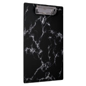 Eleganter Marmorstil4 - Schwarz und Weiß Klemmbrett (Rechts)