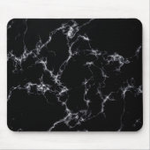 Eleganter Marmorstil4 - Schwarz und Weiß Mousepad (Vorne)