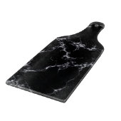 Eleganter Marmorstil4 - Schwarz und Weiß Schneidebrett (Ecke)