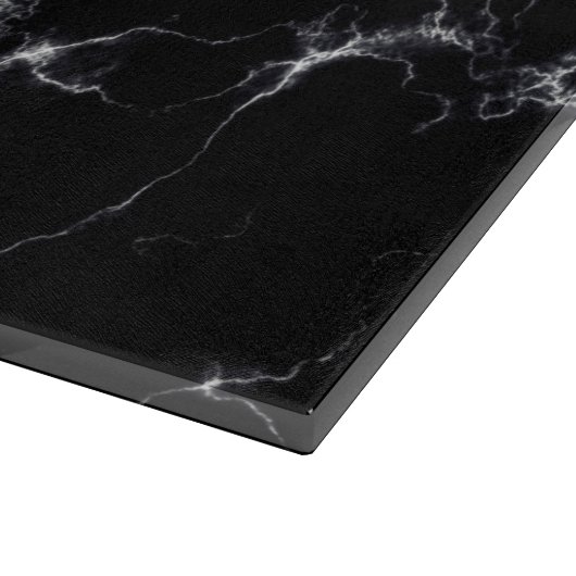 Eleganter Marmorstil4 - Schwarz und Weiß Schneidebrett (Ecke)