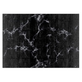Eleganter Marmorstil4 - Schwarz und Weiß Schneidebrett