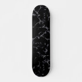 Eleganter Marmorstil4 - Schwarz und Weiß Skateboard (Vorne)