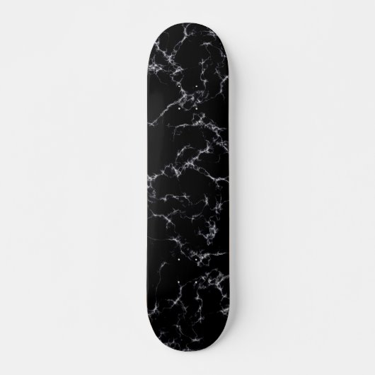 Eleganter Marmorstil4 - Schwarz und Weiß Skateboard (Vorne)