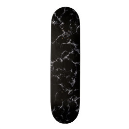Eleganter Marmorstil4 - Schwarz und Weiß Skateboard