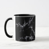 Eleganter Marmorstil4 - Schwarz und Weiß Tasse (Links)