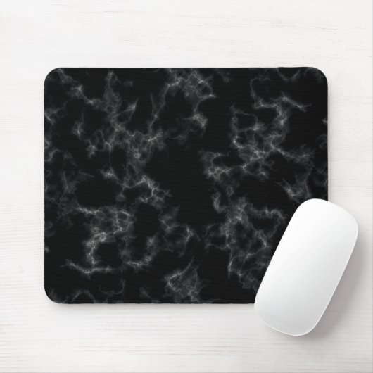 Eleganter Marmorstil - schwarz Mousepad (Mit Mouse)