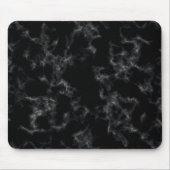 Eleganter Marmorstil - schwarz Mousepad (Vorne)