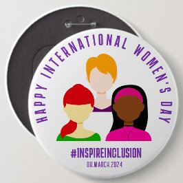 Eleganter März zum Internationalen Frauentag 8 Button