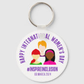 Eleganter März zum Internationalen Frauentag 8 Schlüsselanhänger (Rückseite)