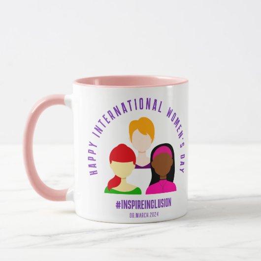Eleganter März zum Internationalen Frauentag 8 Tasse (Links)