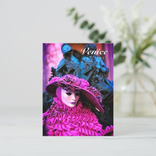 Eleganter Maskenbildner Postkarte (Stehend Vorderseite)