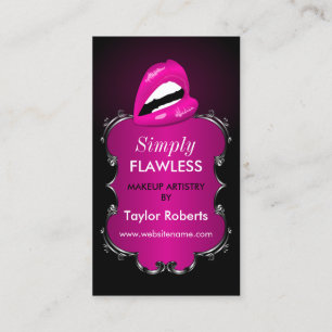 Eleganter Maskenbildner Visitenkarte