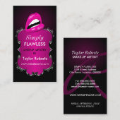 Eleganter Maskenbildner Visitenkarte (Vorne/Hinten)