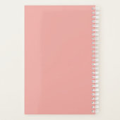 Eleganter maßgeschneiderter Seitenplaner - Rose Go Planer (Rückseite)