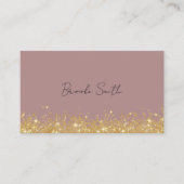 Eleganter Mauve und Gold Luxury Visitenkarte (Vorderseite)