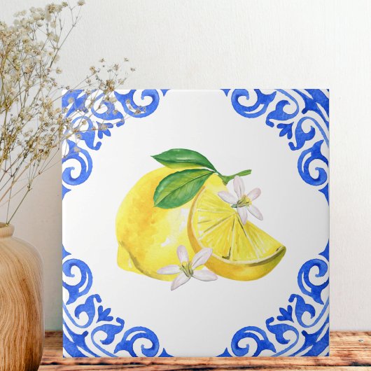 Eleganter mediterraner Lemon Fliese