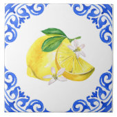 Eleganter mediterraner Lemon Fliese (Vorderseite)