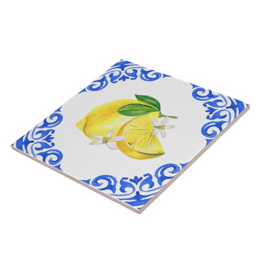 Eleganter mediterraner Lemon Fliese (Seite)