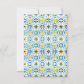 Eleganter mediterraner Lemon Floral 40. Geburtstag Einladung (Rückseite)