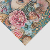 ELEGANTER MERMAID DECOUPAY SEIDENPAPIER (Ausschnitt)