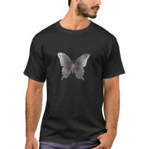 Eleganter Metal Butterfly T - Shirt
