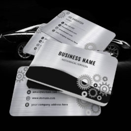 Eleganter Metallsilber, Beruflich Visitenkarte
