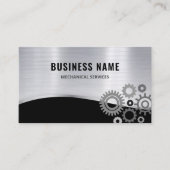 Eleganter Metallsilber, Beruflich Visitenkarte (Vorderseite)