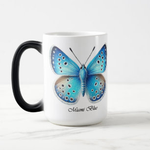 Eleganter Miami Blue Butterfly Wrap  Verwandlungstasse