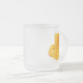 Eleganter Milchglasbecher Mattglastasse (VorderseiteRechts)