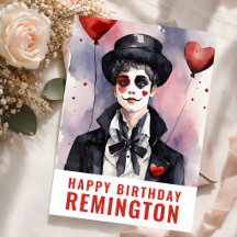 Eleganter Mime Charakter Geburtstag