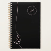 Eleganter Minimal-Anfangsbuchstaben Planer (Vorderseite)