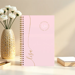 Eleganter Minimal-Anfangsbuchstaben Planer