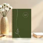 Eleganter Minimal-Anfangsbuchstaben Planer