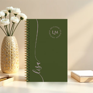 Eleganter Minimal-Anfangsbuchstaben Planer
