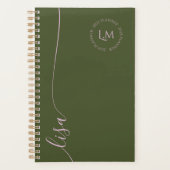 Eleganter Minimal-Anfangsbuchstaben Planer (Vorderseite)