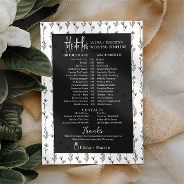 Eleganter Minimal Bridal Hochzeitstag Zeitachse