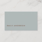 ELEGANTER MINIMAL EINFACHER MODERNER GRAUER STÄDTI VISITENKARTE (Vorderseite)
