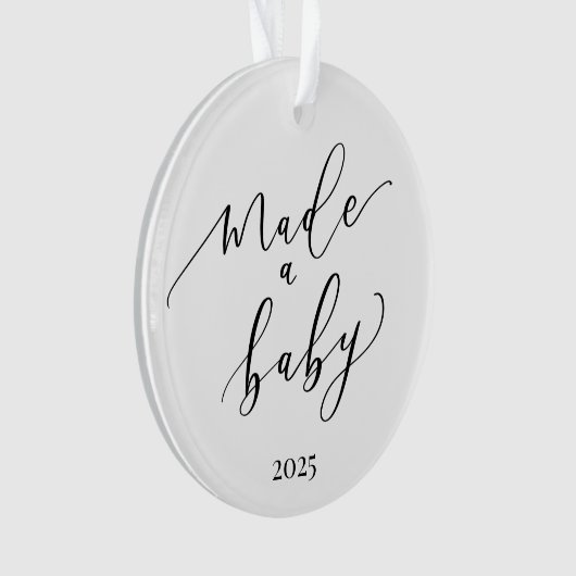 Eleganter Minimal gemacht Ein Baby Ornament (Vorderseite)