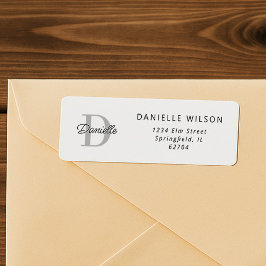 Eleganter Minimal Individuelle Name Monogram Einfa