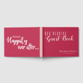 Eleganter Minimal lebten sie glücklich nach der Ho Gästebuch (Voll)