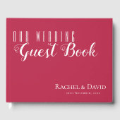 Eleganter Minimal lebten sie glücklich nach der Ho Gästebuch (Vorderseite)