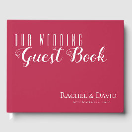 Eleganter Minimal lebten sie glücklich nach der Ho Gästebuch